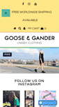 Mobile Screenshot of gooseandganderltd.com