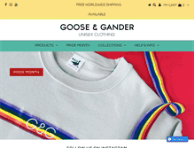 Tablet Screenshot of gooseandganderltd.com
